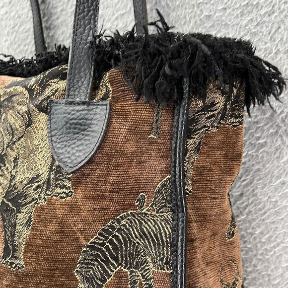 Vintage Tapestry Elephant Tote Bag Granny Shoulder Purse Fairy Grunge Aesthetic - Picture 3 of 9